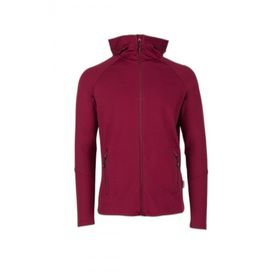 2AS Selenge Bordo Fermuarlı Kapşonlu Sweatshirt