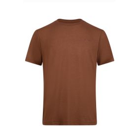 2AS Winson Viloft Kahverengi Sıfır Yaka Erkek T-Shirt