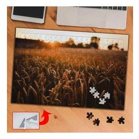 2EEE03 Gün Batımı Buğday Tarlası 240 Parça Puzzle Yapboz Tablo