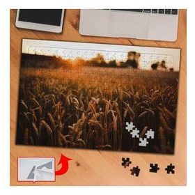 2EEE03 Gün Batımı Buğday Tarlası 240 Parça Puzzle Yapboz Tablo
