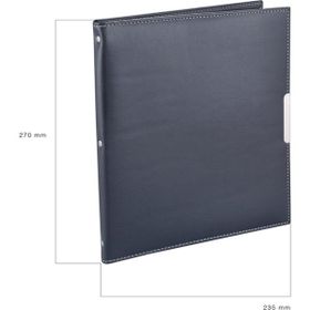 2K 23.5 x 26.5 cm 8 Sıralı 384 Kart Kapasiteli Lacivert Suni Deri Kartvizitlik