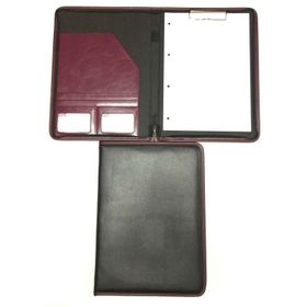 2K 413-4 Bordo Hesap Makineli Fermuarlı Lüks Sekreterlik