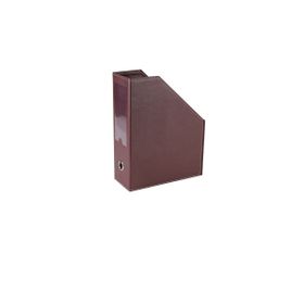 2K Bordo 23x30x9 cm Suni Deri Masa Üstü Magazinlik