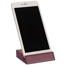 2K Bordo Suni Deri Telefon Tutucu Kartvizitlik