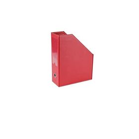2K Kırmızı 23x30x9 cm Suni Deri Masa Üstü Magazinlik