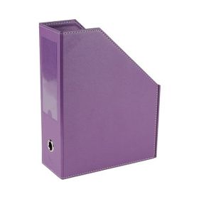 2K Lila 23x30x9 cm Suni Deri Masa Üstü Magazinlik