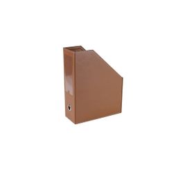 2K Taba 23x30x9 cm Suni Deri Masa Üstü Magazinlik