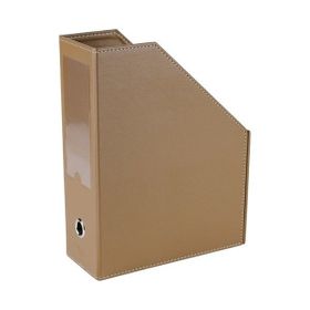 2K Vizon 23x30x9 cm Suni Deri Masa Üstü Magazinlik
