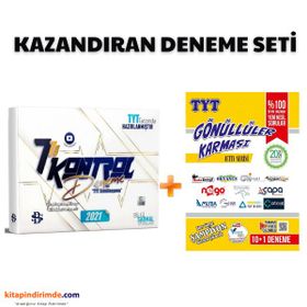 2'li Deneme Seti - 2021 TYT Kontrol 7 li Deneme + Gönüllüler Karması Yayınları 2021 YKS TYT 10+1 Deneme Altın Serisi Gönüllüler Karması - Bilgi Sarmal Yayınları