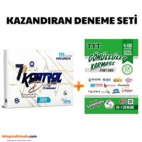 2'li Deneme Seti - 2021 TYT Kontrol 7 li Deneme + Gönüllüler Karması Yayınları 2021 YKS TYT 10+1 Deneme Zümrüt Serisi Gönüllüler Karması - Bilgi Sarmal Yayınları