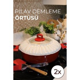 2'li Pilav Demleme Örtüsü Tencere Kapağı