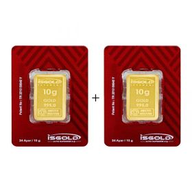 2X10 gr 24 Ayar Külçe Altın