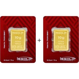 2X10 gr 24 Ayar Külçe Altın