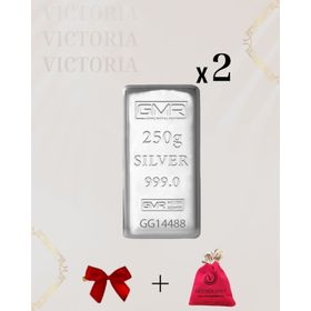 2X250 gr Külçe Gümüş