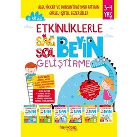 3-4 Yaş 6 Kitap Takım Etkinliklerle Sağ Beyin Sol Beyin Geliştirme Canan Öztürk