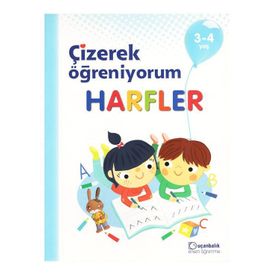 3-4 Yaş Çizerek Öğreniyorum Harfler-Uçan Balık Yayınları