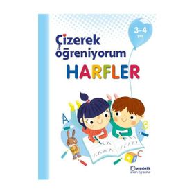3-4 Yaş Çizerek Öğreniyorum Harfler - Uçanbalık Yayınları