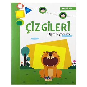 3-4 Yaş Çizgileri Öğreniyorum Kitabı-Erdem Çocuk Yayınları