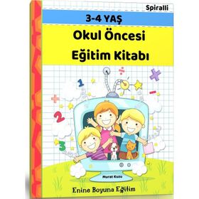3-4 Yaş Okul Öncesi Eğitim Kitabı - Murat Kuzu - Enine Boyuna Eğitim Yayınevi