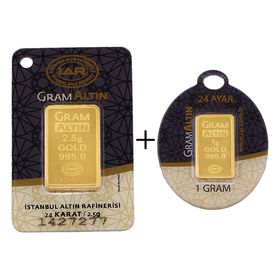 3.5 gr 24 Ayar Külçe Altın