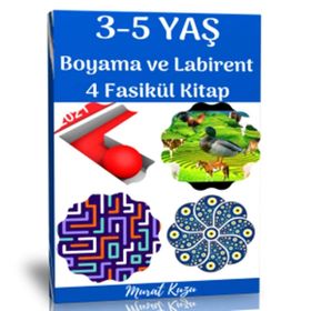 3-5 Yaş Boyama ve Labirent Kitap Seti - Murat Kuzu