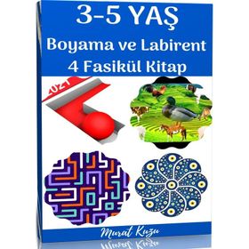 3-5 Yaş Boyama ve Labirent Kitap Seti - Murat Kuzu