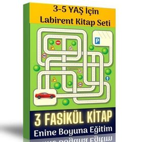 3-5 Yaş İçin Labirent Kitap Seti 3 Fasikül Kitap