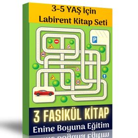 3-5 Yaş İçin Labirent Kitap Seti 3 Fasikül Kitap