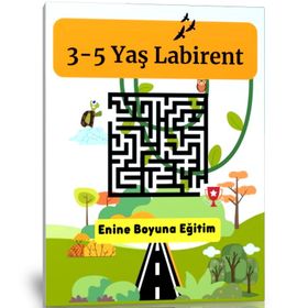 3-5 Yaş Labirent Kitabı - Enine Boyuna Eğitim