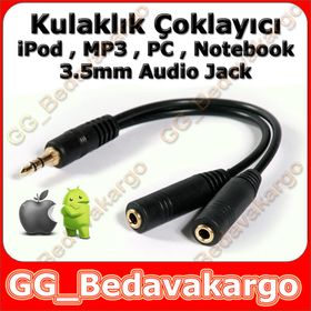 3.5mm Stereo Çoklayıcı Y Kablo