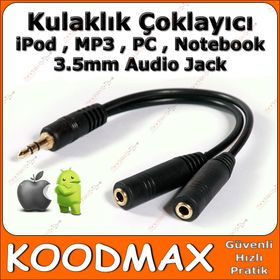 3.5mm Stereo Çoklayıcı Y Kablo