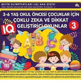 3-6 Yaş Okul Öncesi Çocuklar İçin Çoklu Zeka ve Dikkat Geliştirici Oyunlar 3 Ekinoks Yayın Grubu