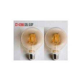 3 Adet Ct 4286 Cata 6w G95 Glop Rustik Led 2700k Amber E27 Duy