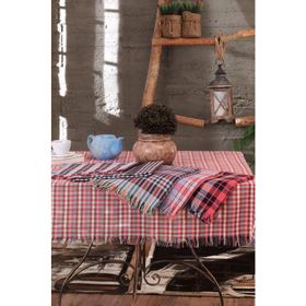 3 Adet Kara Tezgah Dokuma Otantik Masa Örtüsü 140x140 cm
