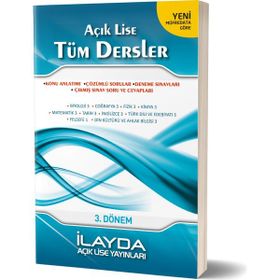 3. Dönem Tüm Dersler Kitabı Açık Lise