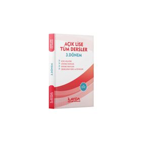 3. Dönem Tüm Dersler Kitabı Açık Lise