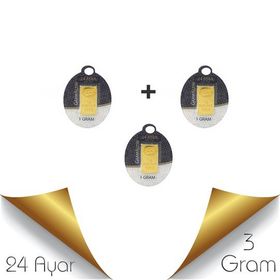 3 gr 24 Ayar Külçe Altın
