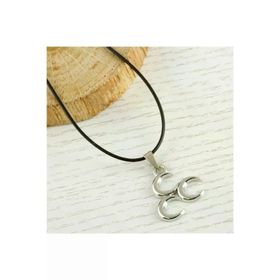 3 Hilal Metal Vinlex Deri Kolye
