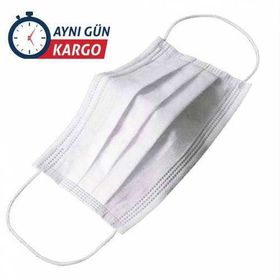 3 Katlı Medikal Lastikli Cerrahi 50 Adet Yüz Maskesi