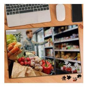 3 Market Reyonu Sebzeler 240 Parça Puzzle Yapboz