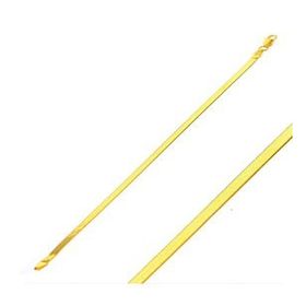 3 mm Enli 14 Ayar Altın Ezme Bileklik