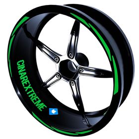3 Parça Tasarımlı Orman Yeşili Jant Şeridi Sticker Çınar Extreme