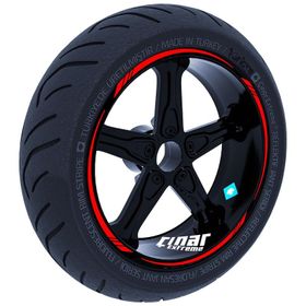 3 Parça Tasarımlı Patlıcan Moru Jant Şeridi Sticker Çınar Extreme