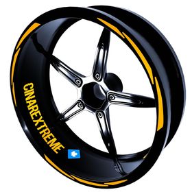 3 Parça Tasarımlı Taksi Sarısı Jant Şeridi Sticker Çınar Extreme