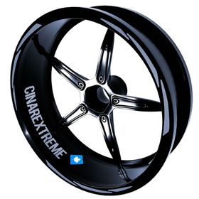 3 Parça Tasarımlı Taş Grisi Jant Şeridi Sticker Çınar Extreme