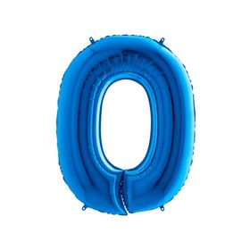 3 Rakamı Mavi 100 cm Folyo Balon