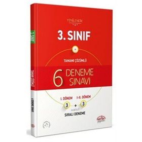 3.Sınıf (3+3) 6 Deneme Sınavı Tamamı Çözümlü Editör Yayınevi