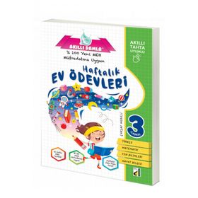3. Sınıf Akıllı Damla Haftalık Ev Ödevleri Damla Eğitim
