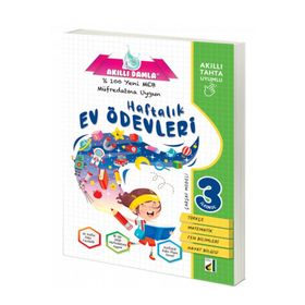 3. Sınıf Akıllı Damla Haftalık Ev Ödevleri Damla Eğitim