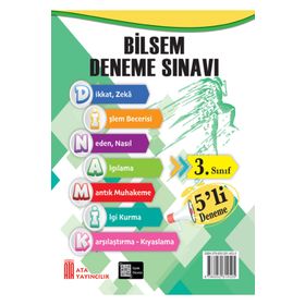 3. Sınıf Bilsem 5'li Deneme Sınavı Ata Yayıncılık